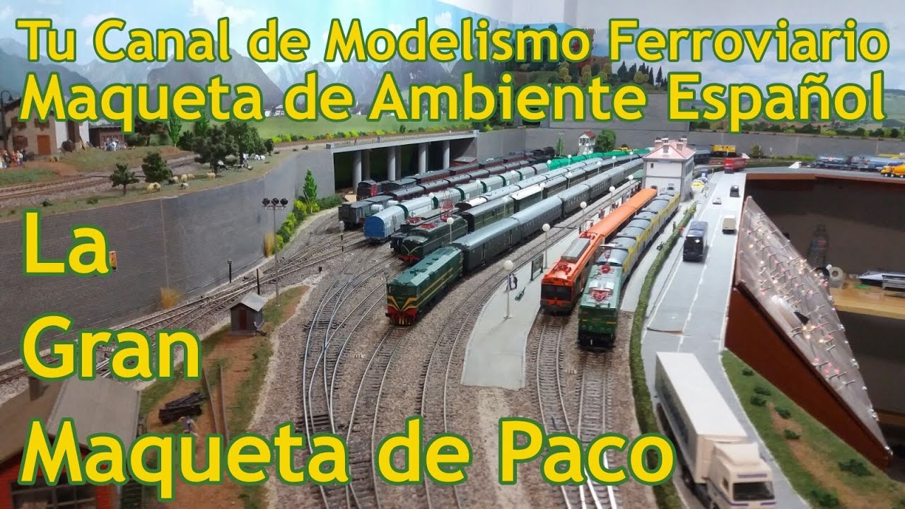🚂 TUTORIAL Modelismo Ferroviario La GRAN MAQUETA FERROVIARIA de PACO TRENES Escala H0 Peco Roco