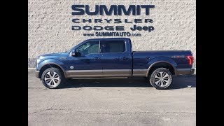 2016 FORD F150 BLUE JEANS METALLIC KING RANCH WALK AROUND REVIEW SOLD! 9935A  www.SUMMITAUTO.com
