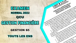 EXAMEN NORMAL 2022 GESTION FINANCIÈRE  gestion s5 /fsjes ain chok Casablanca/Pr Mesk / Pr Daamouch screenshot 4