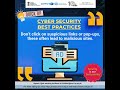 Cybersecurity best practices.