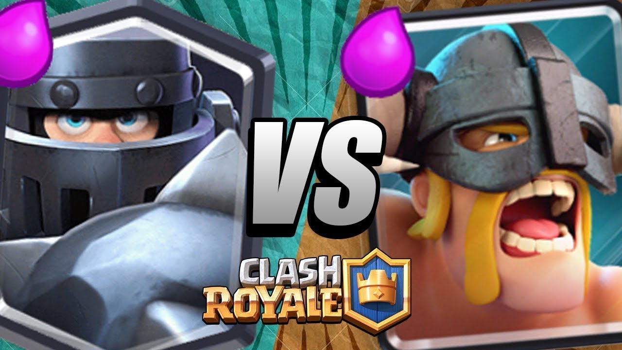 Clash royale barbari scelti vs gran cavaliere - YouTube