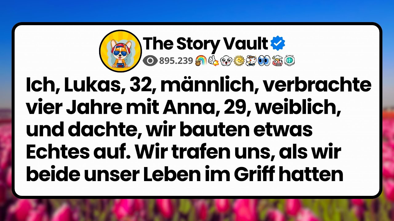 Ich, Lukas, 32, männlich, verbrachte vier Jahre mit Anna, 29, weiblich, und dachte, wir bauten...