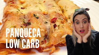 Panqueca Low Carb Com Farinha De Aveia E Recheio De Frango Cremoso