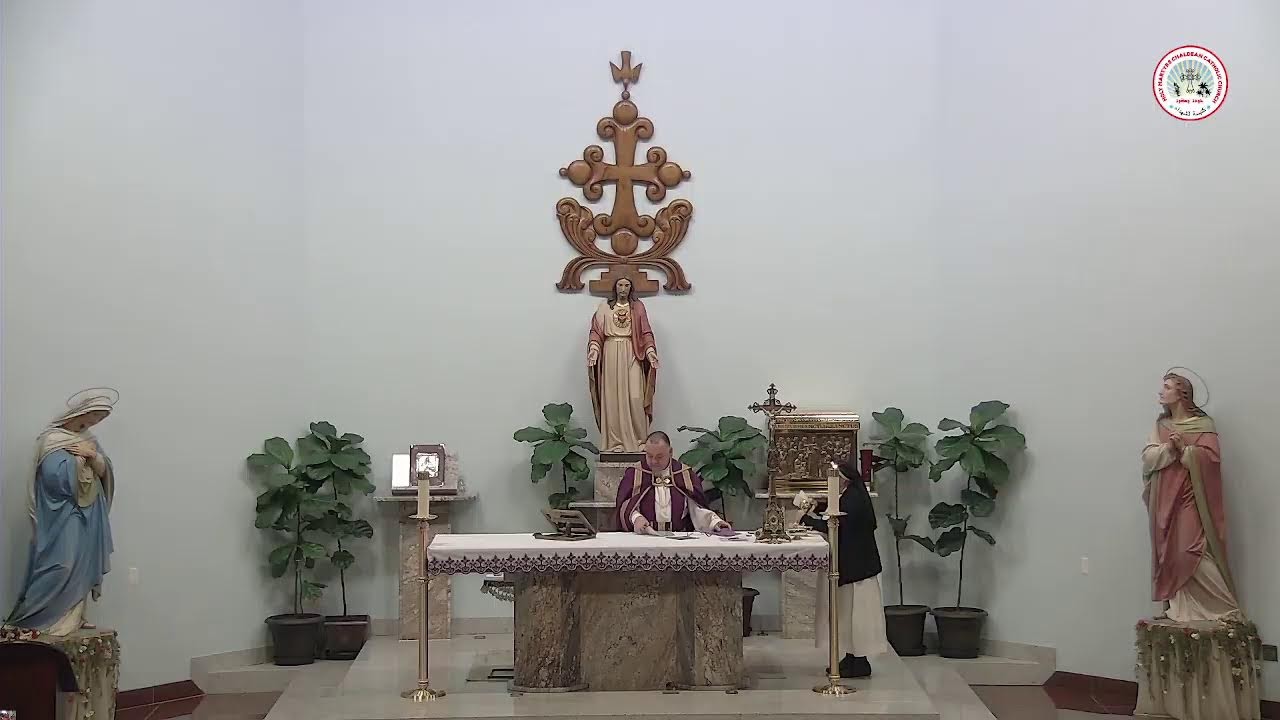 الجمعة الأول من مراحل درب الصليب المقدس مع القداس باللغة الكلدانية والعربية  يقيمة الاب سلوان تبو…