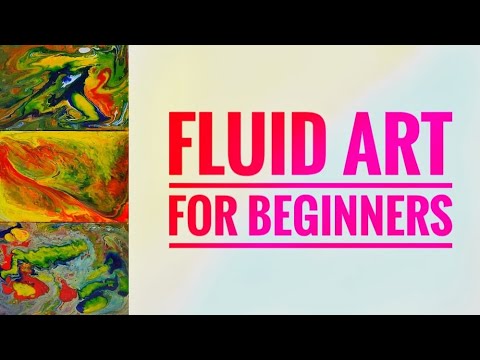 Fluid Art | Fluid art painting for beginners | Easy painting for ...