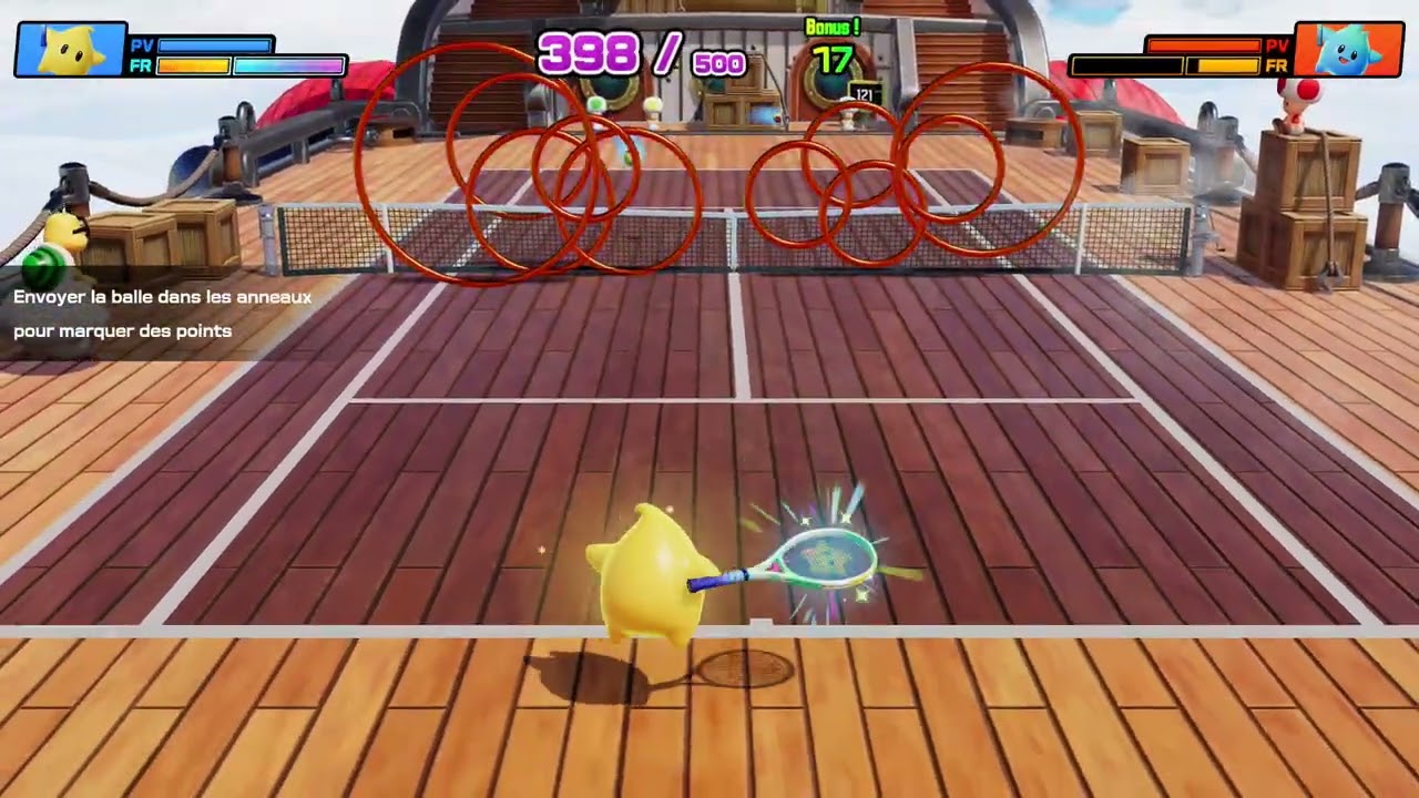 Mario Tennis Fever - Collecte d'Anneaux invisible