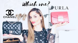 CHANEL MINI & FURLA METROPOLIS COMPARISON REVIEW + MOD SHOTS screenshot 4