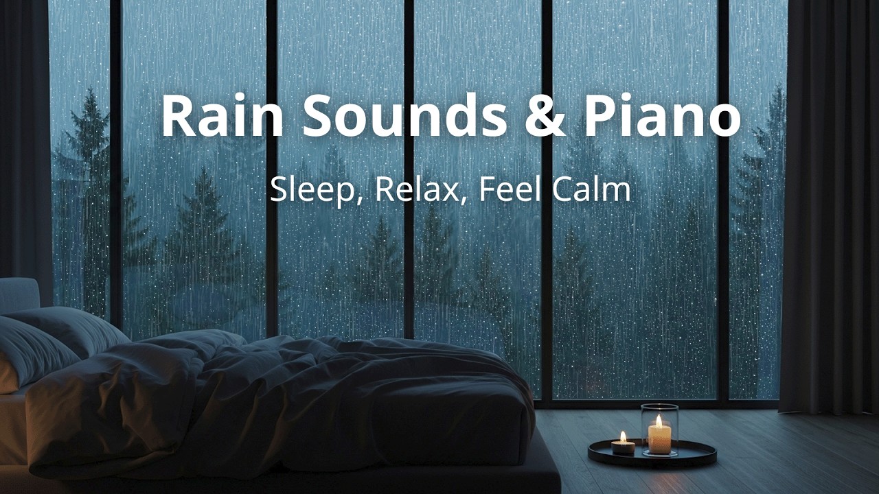 Peaceful Piano with Rain Sounds – Healing Ambience to Unwind and Sleep Better