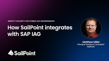 How SailPoint integrates with SAP IAG