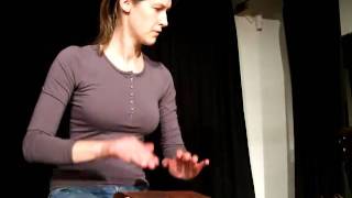 Logarhythm Stomp Box played by Hand - Katie Marie (Hand Drumming)