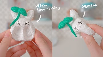 How to make SLOW-RISING and AIRY squishies| White Totoro squishy