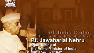 1947 | Jawaharlal Nehru takes oath as Prime Minister