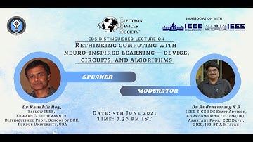 EDS Distinguished Lecture - Dr. Kaushik Roy, Purdue University, USA