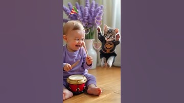 WOW! Baby Drumming Prodigy Discovered!  #shorts #baby