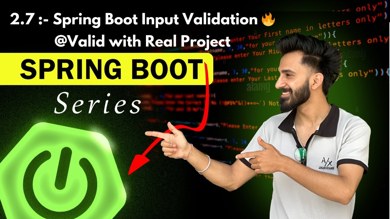 path variable validation in spring boot rest api |... Input Validation in Spring Boot 🔥 | @Valid with Real Project - YouTube