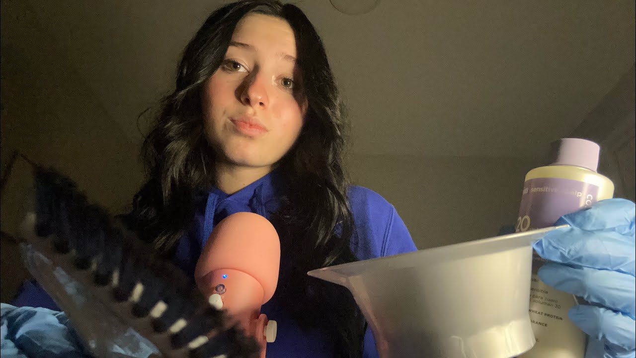 ASMR~ Dying your Hair💈💇‍♀️ (Personal attention) 