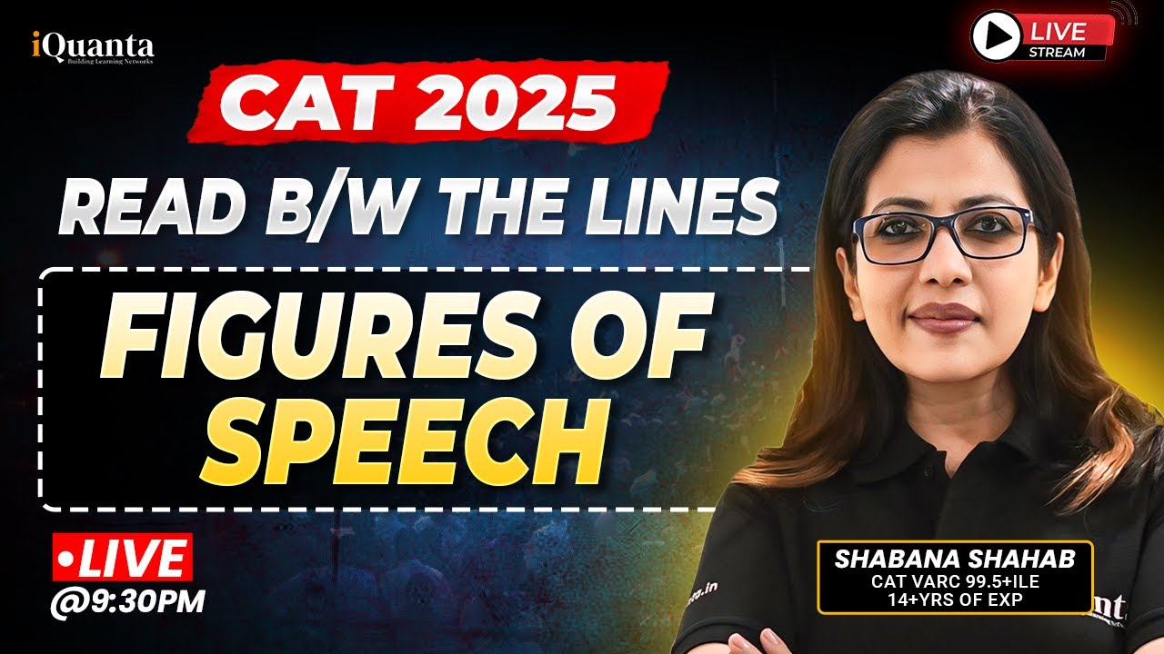 Read Between the Lines: Figures of Speech of RC with Shabana Ma’am | CAT 2025