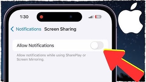 How to Turn On / Off Notifications While Screen Mirroring or Screen Sharing