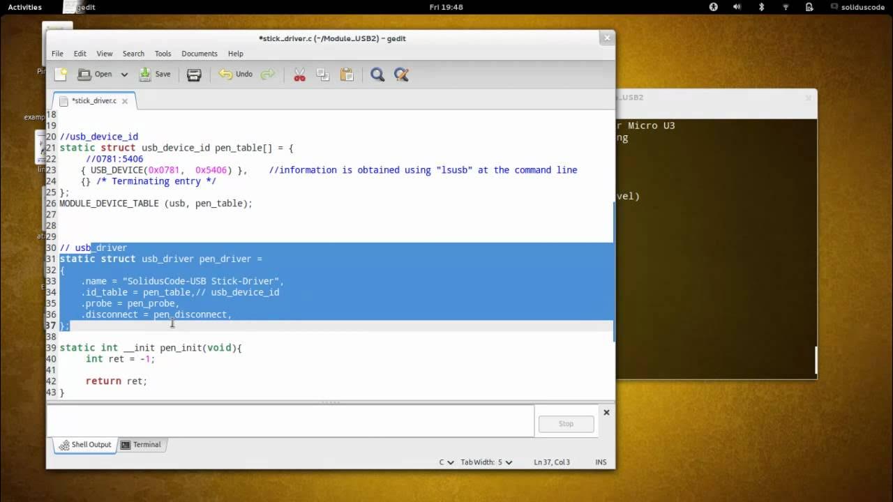 Linux Kernel Module Programming - USB Device Driver 02 - YouTube