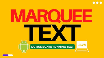Marquee Text in Android Studio | How to make Marquee text in Android | Innovative Programmer