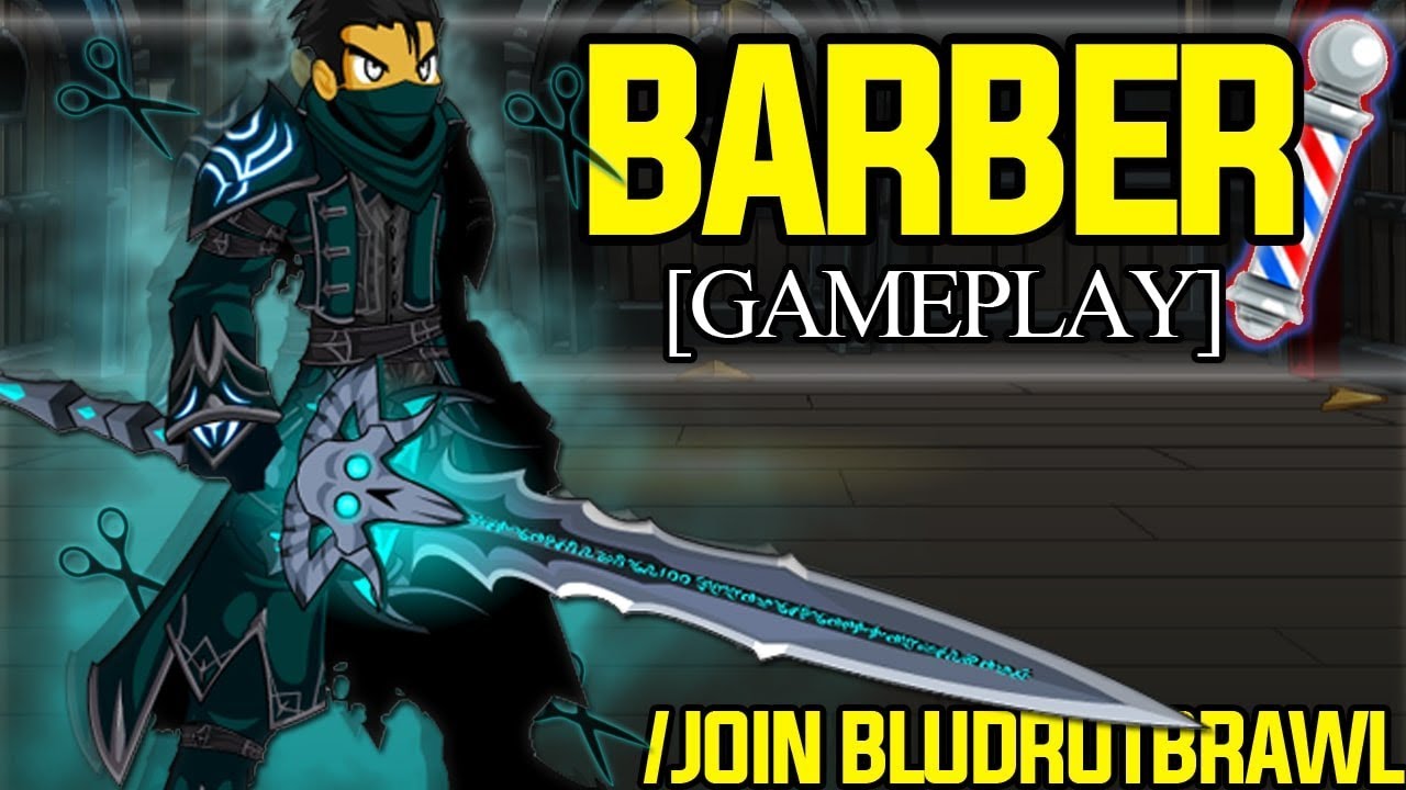 AQW Barber Class in /JOIN BLUDRUTBRAWL (Support Class) (Gameplay