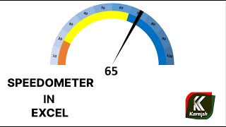 how to create speedometer/gauge chart in excel? | speedometer chart in excel