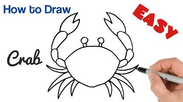 How to Draw a Crab Easy Art Tutorial