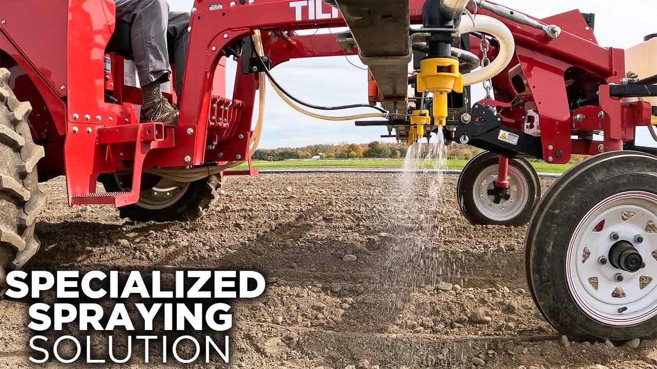 Plot Master Sprayer Small Plot Herbicide Sprayer On A Cultivating Tractor - YouTube