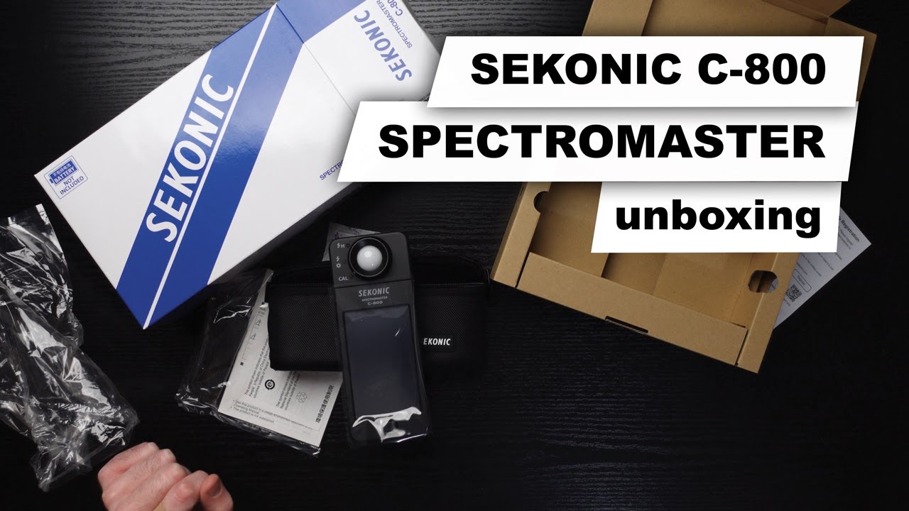 Sekonic C-800 Spectromaster Spektrometer unboxing [deutsch] - YouTube