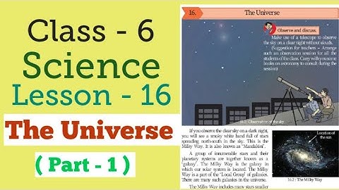 Class 6 | Science | Lesson 16 | The Universe.(part-1) Maharashtra Board.