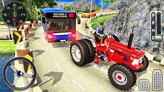 Offroad Towing Chained Tractor Bus 2019 - Rescue Vechies Simulator - Android GamePlay screenshot 3