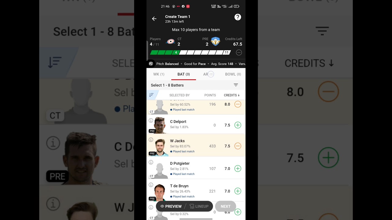 MICT vs PC DREAM11 TEAM | CT vs PRE Dream11 match prediction | PRE vs CT Dream11 20th T20 SA20 2023