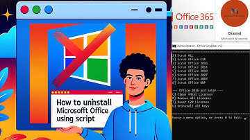 How to uninstall Microsoft Office any version using script/CMD|Easy steps|complete uninstallation