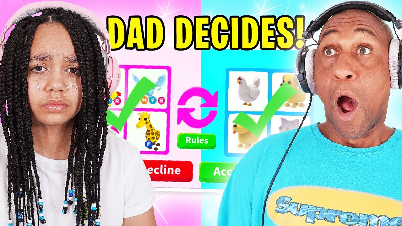 I Control My Dad S Adopt Me Roblox Account And He Had No Idea Youtube - tiana wilson roblox name