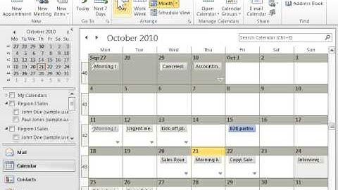 Outlook 2010 Copy an Appointment in the Calendar View