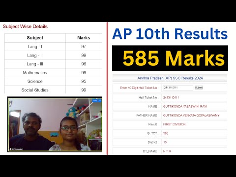 AP 10th results - 585 marks | AP 10th topper | 10th top marks | AP 10th class results2024 10thresult