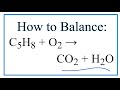 Balancing Combustion Reactions