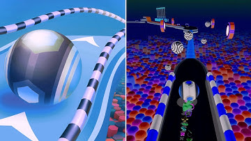 Action Ball 🏀 vs Reverse Ball Colour Run gameplay walkthrough , iOS Android New Update (part : 1884)