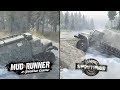 Spintires: Mudrunner против Spintires (сравнение / comparison)