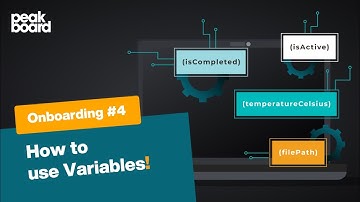 Onboarding #4: Working with Variables and Lists | 💻 Peakboard Designer