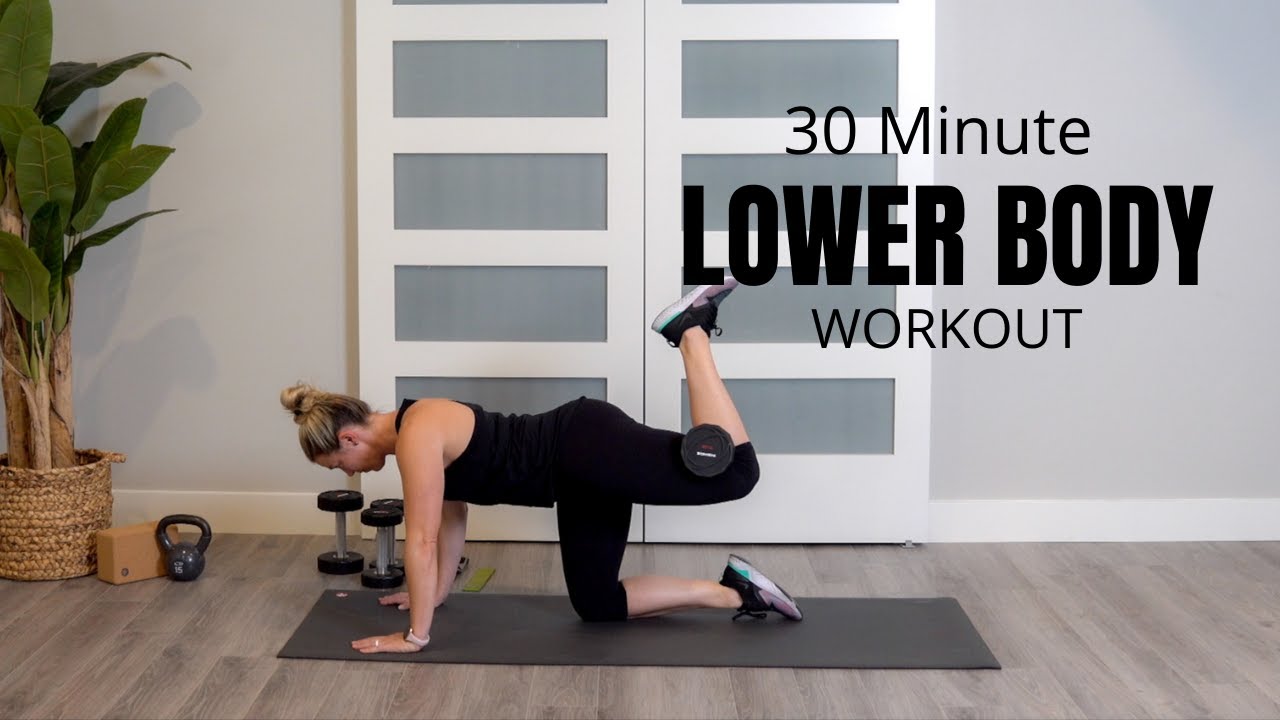 30 Minute Lower Body Dumbbell Workout - YouTube