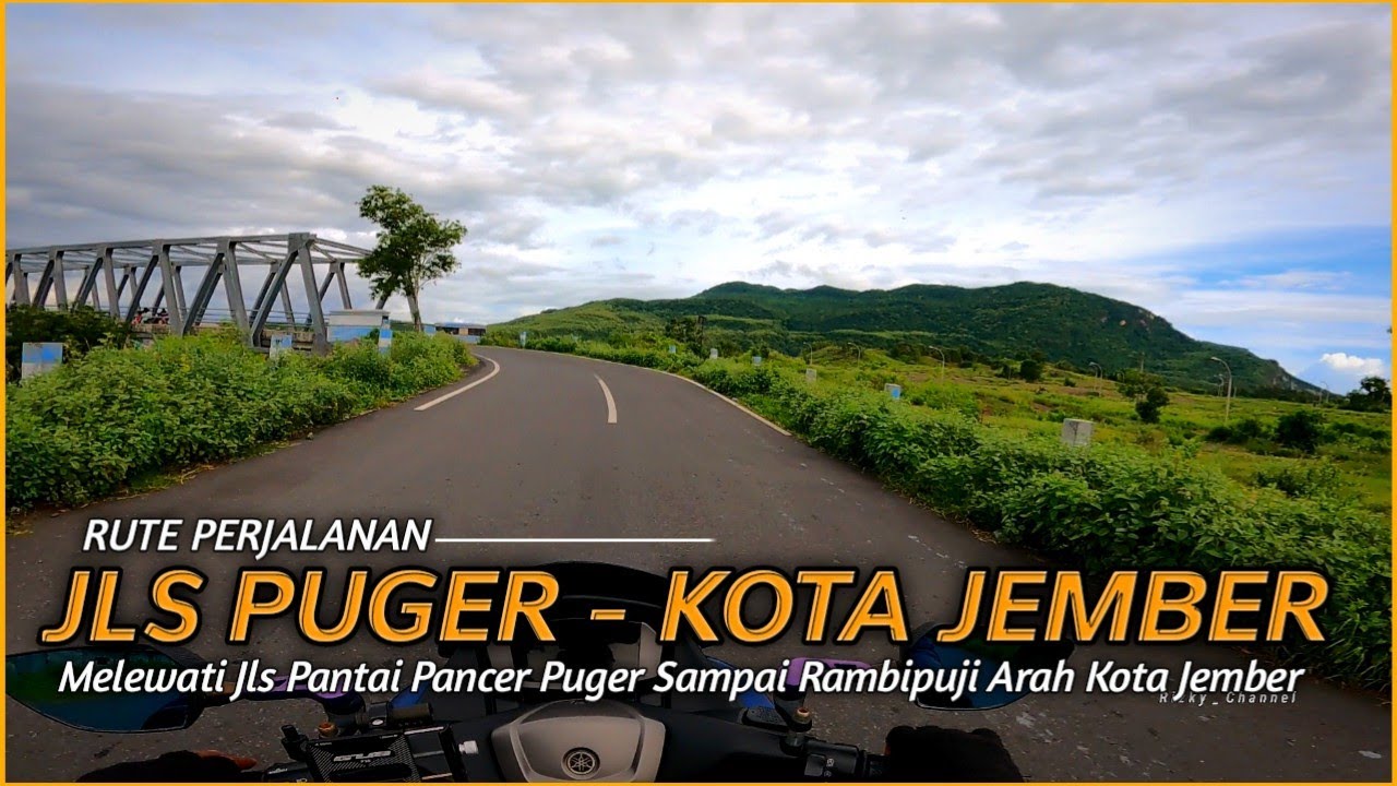 Perjalanan dari JLS PANTAI PUGER ke Kota JEMBER Rambipuji |  Melewati Jalur Utama Puger - Balung
