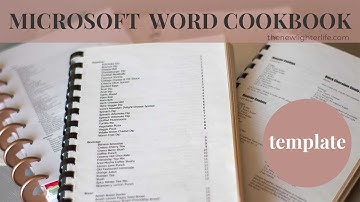How to Create a Family Cookbook Template in Microsoft Word