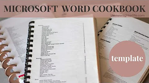 How to Create a Family Cookbook Template in Microsoft Word