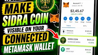 HOW TO MAKE SIDRA COIN VISIBLE ON YOUR CONNECTED METAMASK WALLET