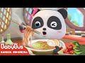 Panda kecil menjadi koki kecil di restoran mie  lagu karir anak  babybus bahasa indonesia