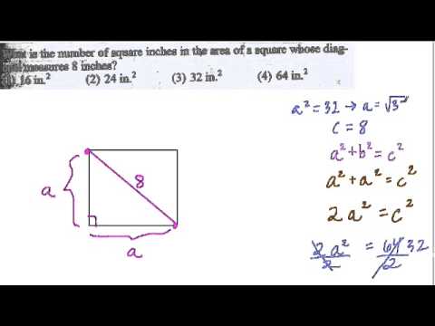 Video: How To Find The Area Of a Diagonal Section