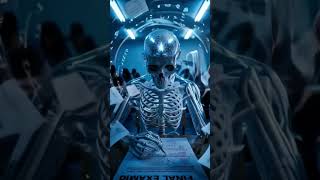 The Science Behind Exam Panic 🧠 #schoollife #doyouknow #examstress #skeleton #animation #shorts