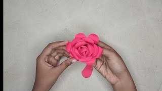 How to make paper rose | How to make beautiful paper flower | Paper flower at home |