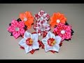 Украшения для волос мастер класс резинки для волос своими руками DIY handmade hair flower kanzashi